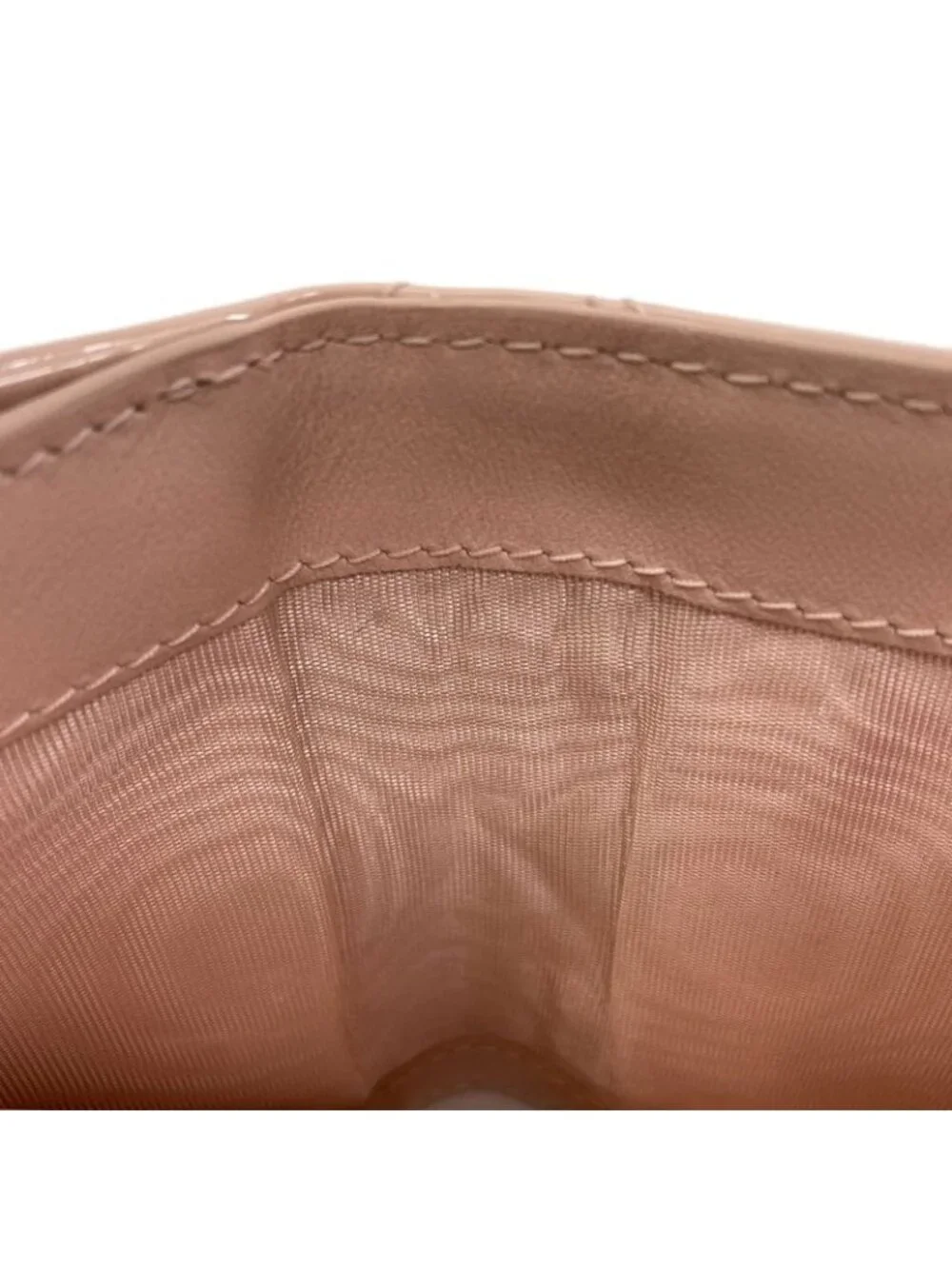 Dior Lady Lotus Bifold Wallet Patent Leather